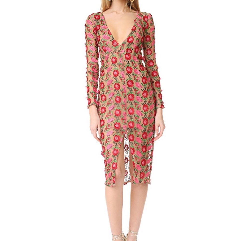 For Love and Lemons Amelia textured midi dress